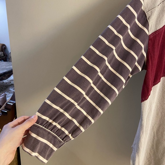 We The Free crewneck tee tunic top cream Large - Picture 4 of 6